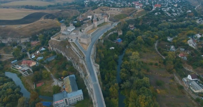 Aerial view of ncient fortress