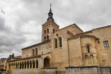 Fototapeta na wymiar Church of San Martin, Segovia, Spain