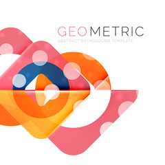 Modern abstract round shapes repititon background