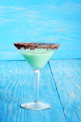 grasshopper martini with chocolate