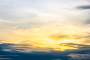 beautiful landscape with sunset in the sky