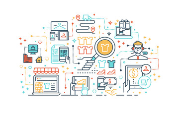  e-commerce online shopping concept