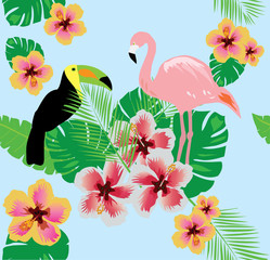 Vector Tropical Background