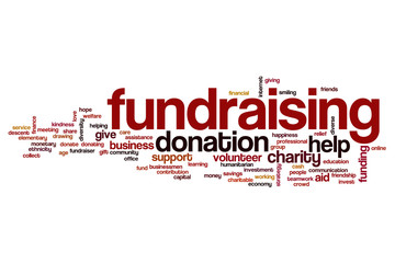 Fundraising word cloud