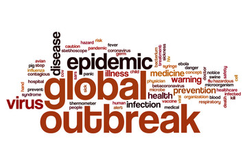 Global outbreak word cloud