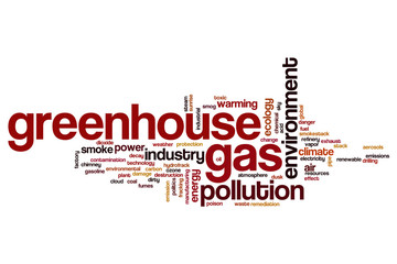 Greenhouse gas word cloud