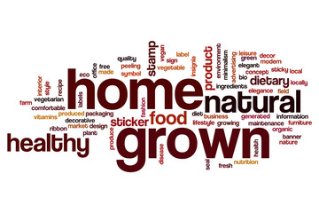 Home grown word cloud