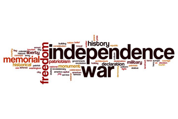 Independence war word cloud