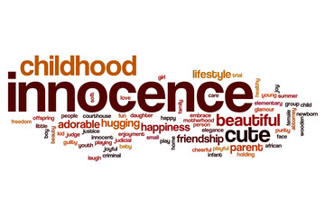 Obraz premium Innocence word cloud