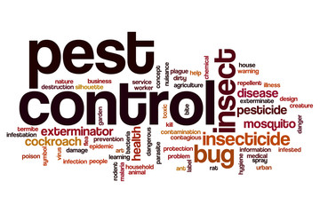 Pest control word cloud
