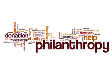 Philantropy word cloud