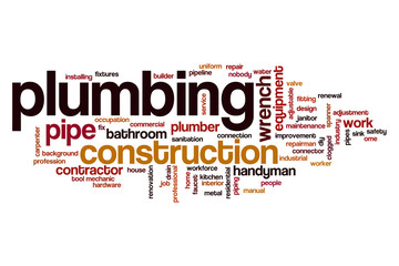 Plumbing word cloud