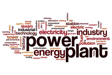 Power plant word cloud