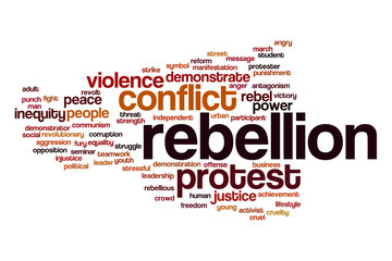 Rebellion word cloud