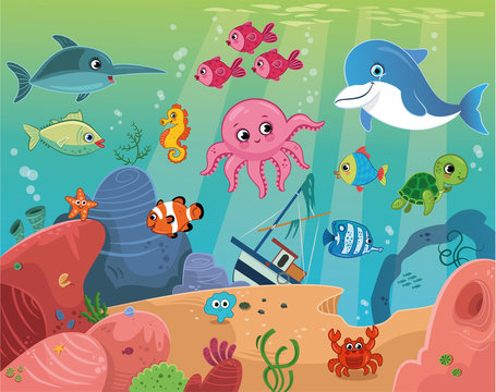 Sea Life (Vector illustration)