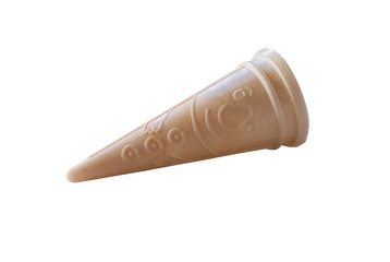 blank crispy ice cream cone
