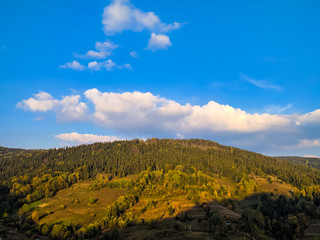 Carpathian mountains landscape