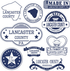 generic stamps and signs of Lancaster county, PA