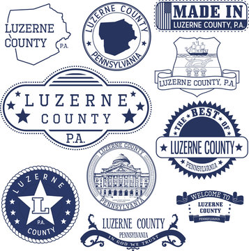 Generic Stamps And Signs Of Luzerne County, PA