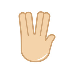 Vector hand gesture icon. Sign language.