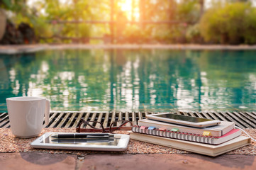 Young hipster in workplace