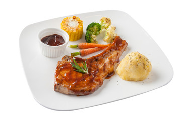 Barbecue pork chop