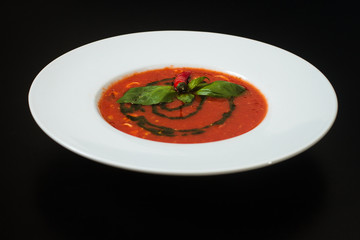 Tomato, red pepper soup