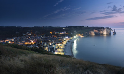Etretat cliffs in Normandy, France