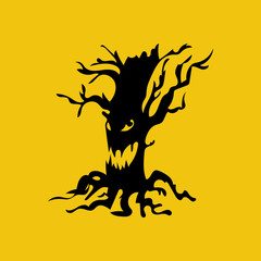 Evil halloween tree