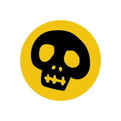 Skull illustration silhouette