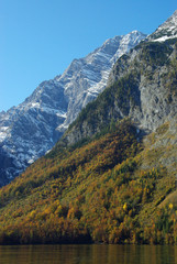 The Watzmann from the Königssee, near Berchtesgaden