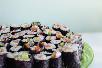 A lot of sushi