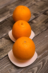 oranges fruit on wooden background