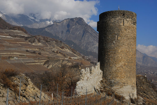 Saillon, Valais, Suisse