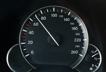 Speedometer of a car
