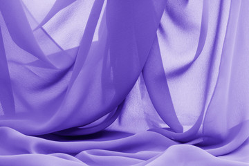 soft violet fabric drape transparent