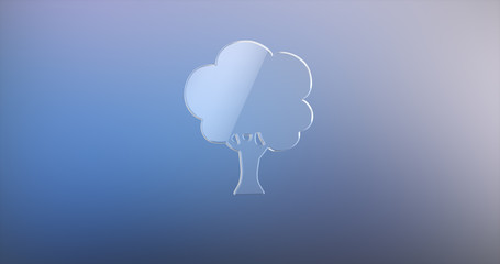Tree Glass 3d Icon