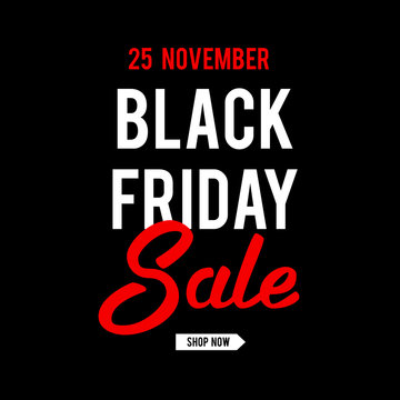 Black Friday Sale design. 25 november 2016.