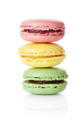 Colorful macaroons. Sweet macarons