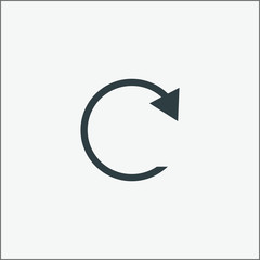Refresh icon vector illustration.