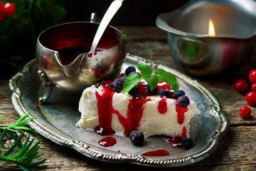 Lemon Semifreddo with Berries