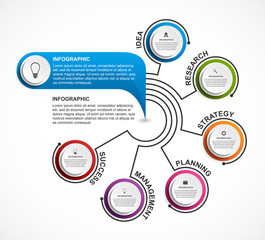 Abstract options infographics template.