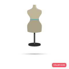 Sawing mannequin color flat icon