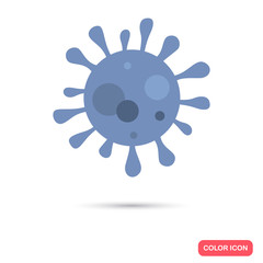 Virus color flat icon