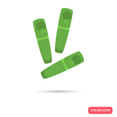 Germs color flat icon