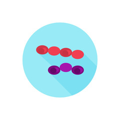 Germ color flat icon