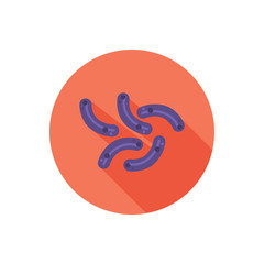 Germ color flat icon