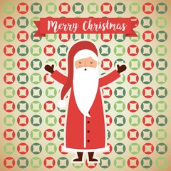 santa claus christmas character vector illustration design