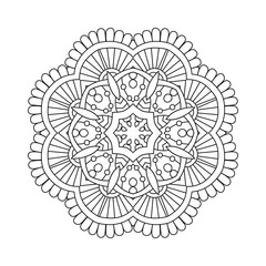 simple floral mandala