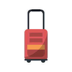 Bag icon. Travel baggage and luggage theme. Isolated design. Vector illustration
